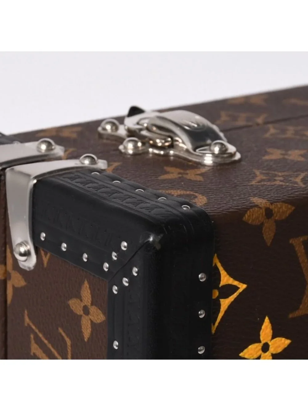 Louis Vuitton Special Order Trunk Case 45 President Monogram Illusion Brown